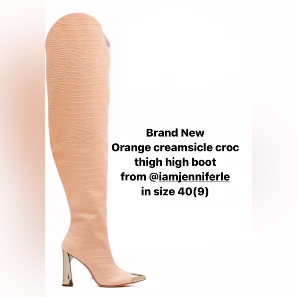 Jennifer le boots Creamsicle Vendetta Thigh High boots